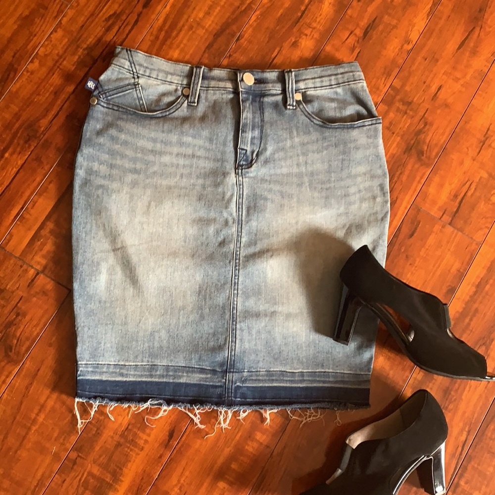Rock & Republic Blue Denim Skirt